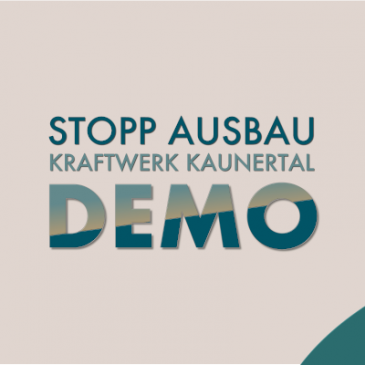 Demo Stopp Ausbau KW Kaunertal